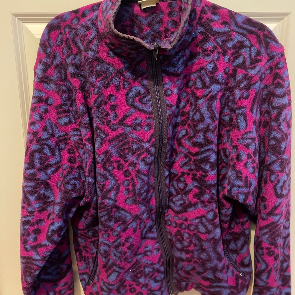 VINTAGE llbean zip up fleece